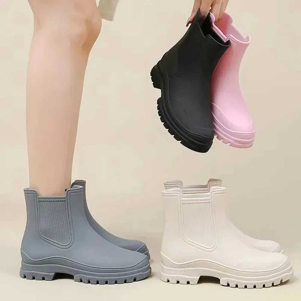 Sonson Waterproof colorful Chelsea Chunky boots