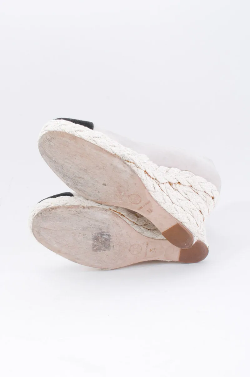 SUEDE ESPADRILLE WEDGES