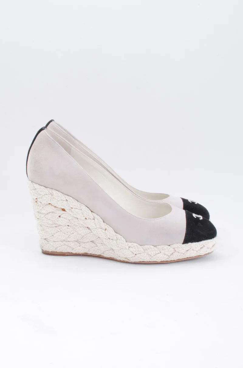 SUEDE ESPADRILLE WEDGES