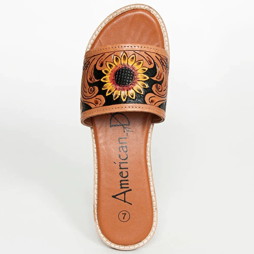 Sunflower Beach Western Leather Sandals