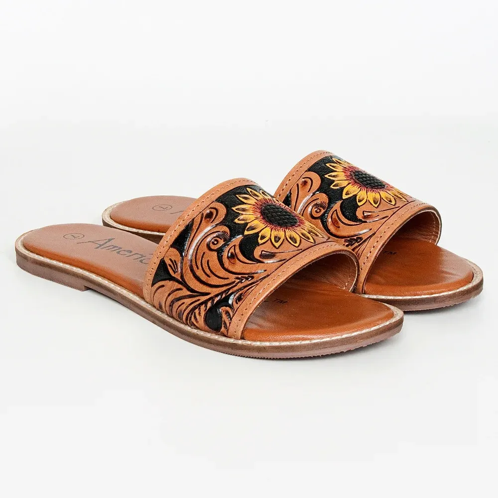 Sunflower Beach Western Leather Sandals