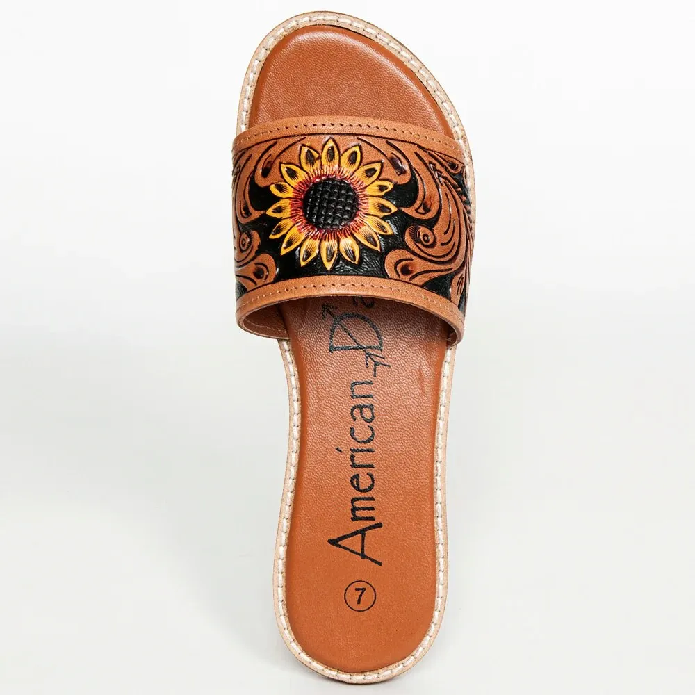 Sunflower Beach Western Leather Sandals