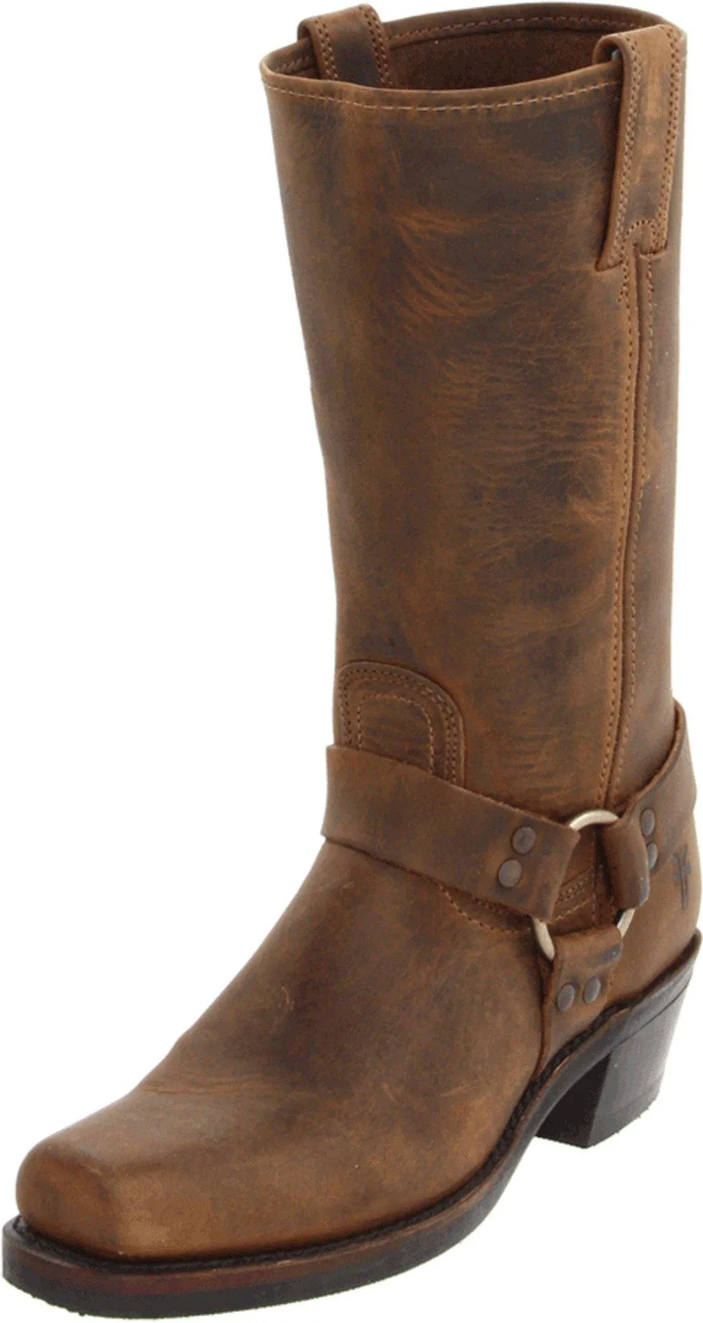 The Frye Company Womens Tan Harness 12R Size 6 Oiled Leather Boots