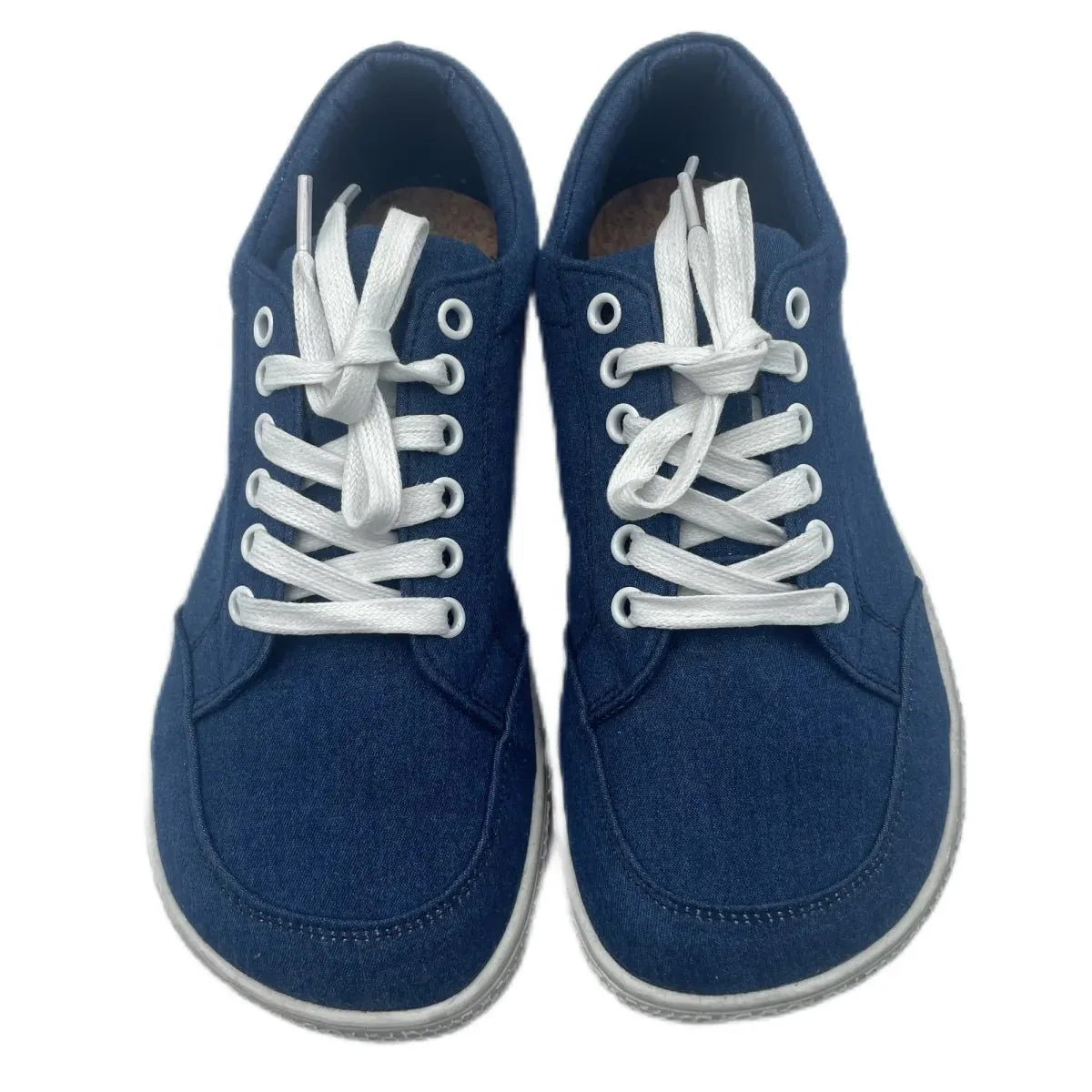 Tipsietoes Natural Cotton Canvas Barefoot Sneakers - Zero Drop, Wide Toe Box