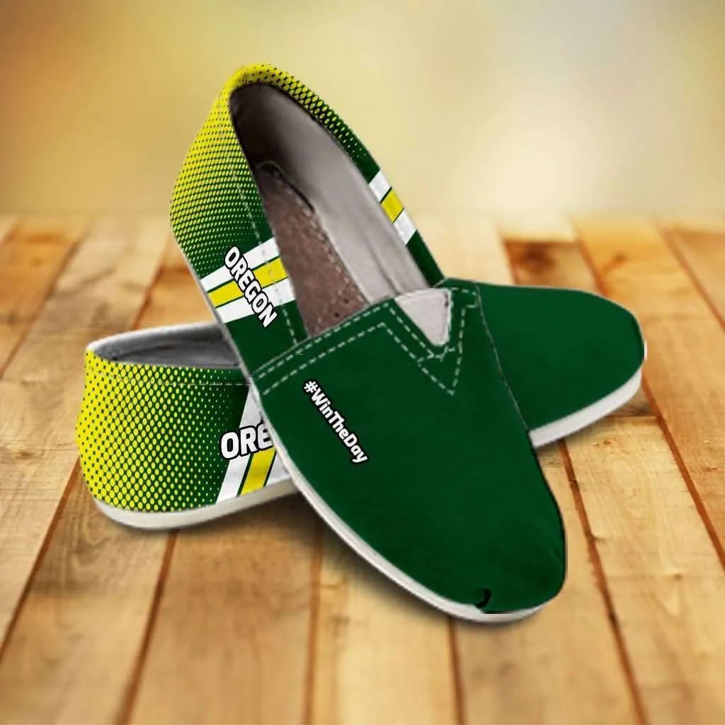 #WinTheDay Oregon Casual Canvas Slip on Shoes Women's Flats