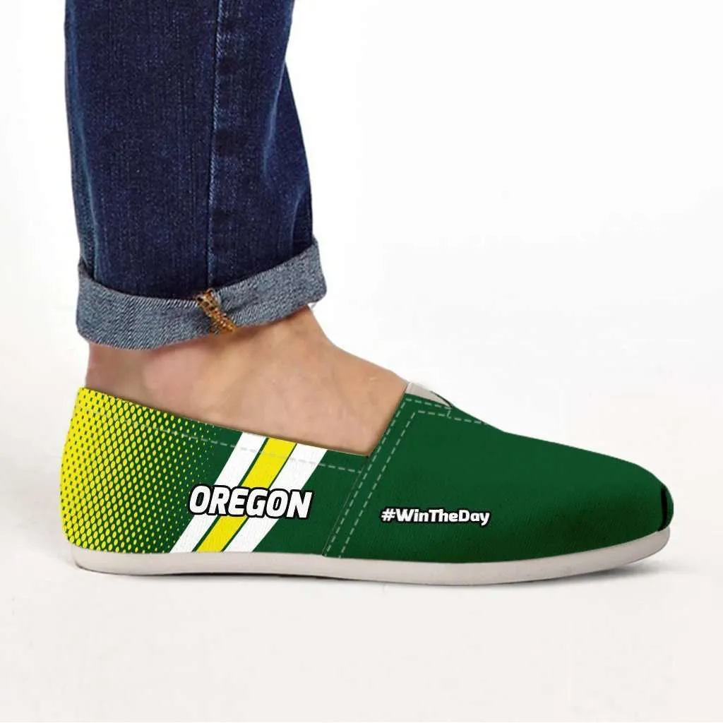 #WinTheDay Oregon Casual Canvas Slip on Shoes Women's Flats