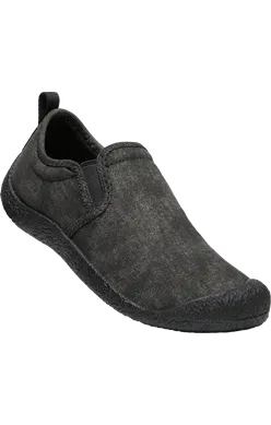 Women's Howser Canvas Slip on in Black/Black CLOSEOUTS