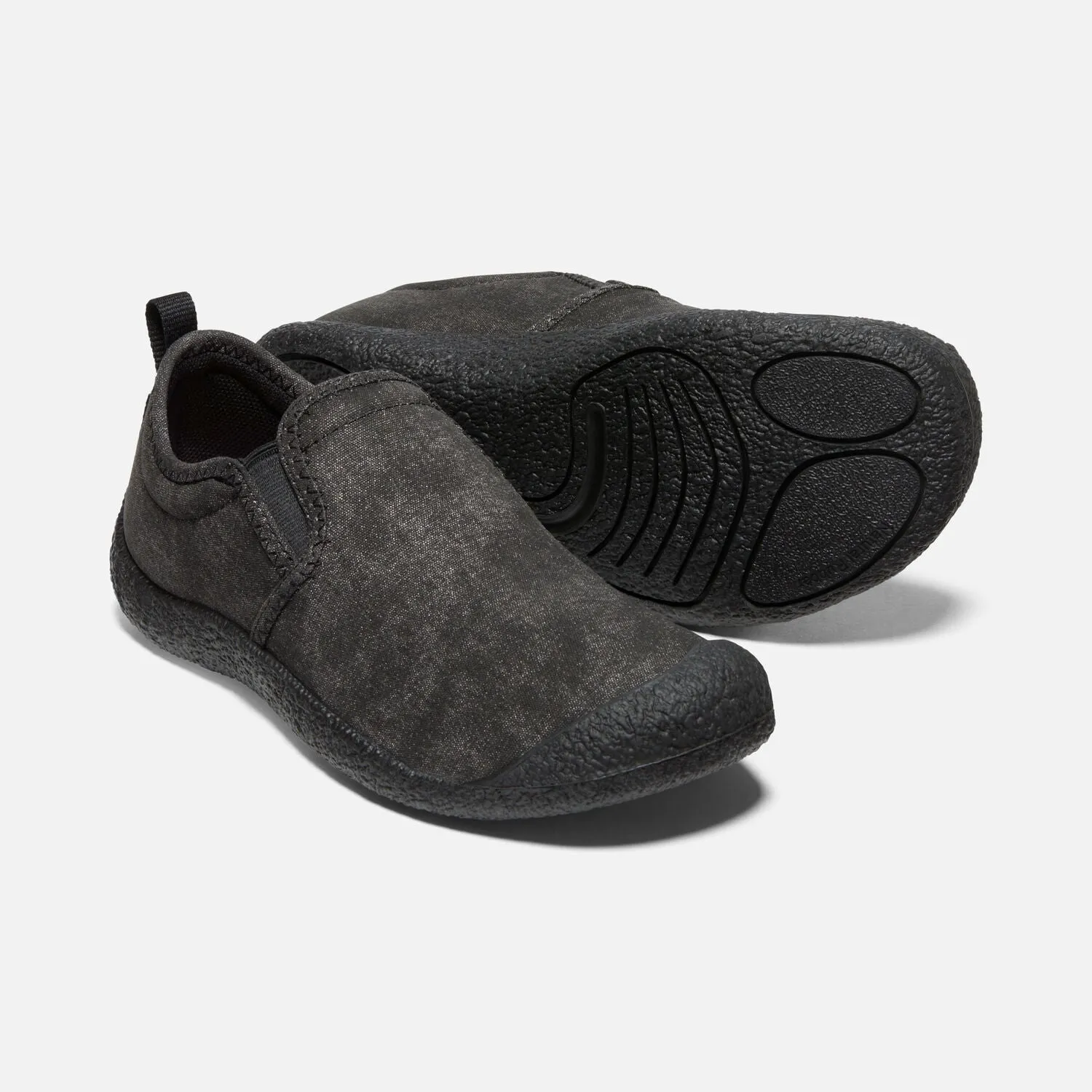 Women's Howser Canvas Slip on in Black/Black CLOSEOUTS