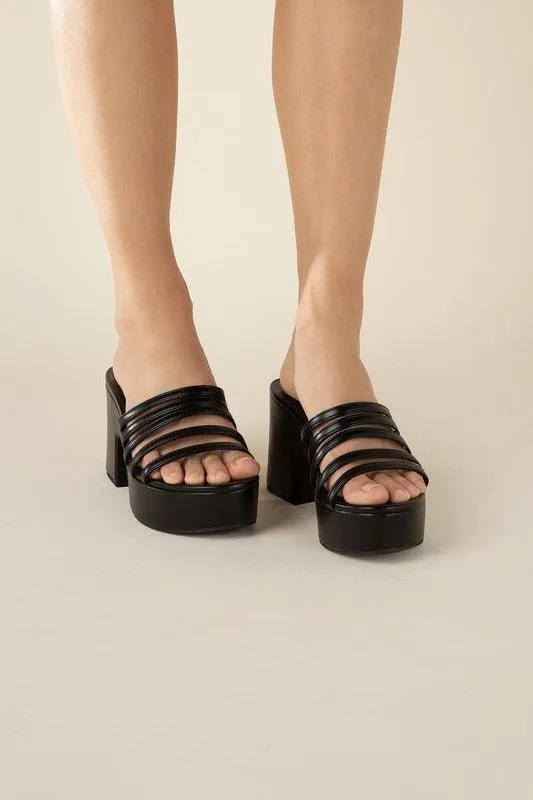 Womens Platform Mules Slides