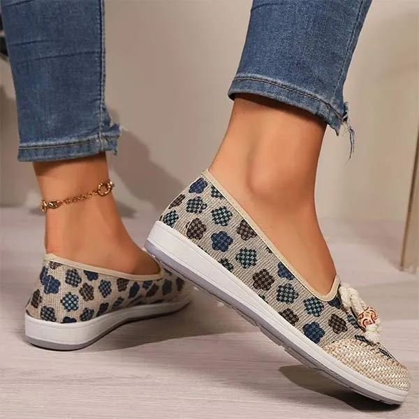 Women's Round-Toe Slip-On Casual Shoes 07052268C