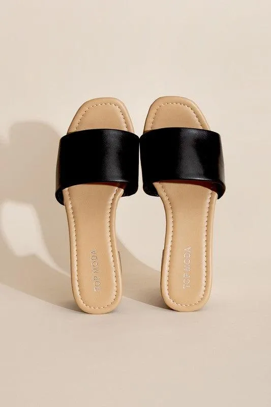 Womens Shoes Style No. Lauren-1 Slide Mule Heels