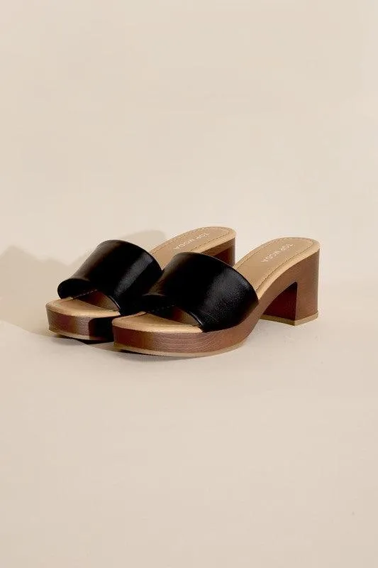 Womens Shoes Style No. Lauren-1 Slide Mule Heels