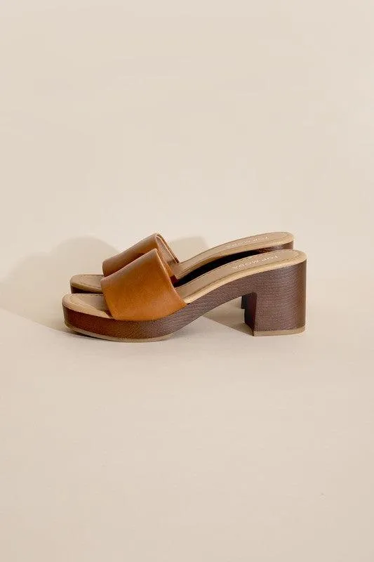 Womens Shoes Style No. Lauren-1 Slide Mule Heels