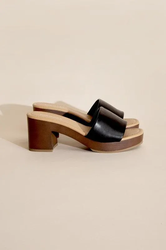 Womens Shoes Style No. Lauren-1 Slide Mule Heels