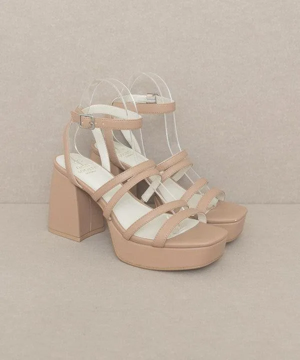 Womens Shoes Style No. Talia - Strappy Platform Heels