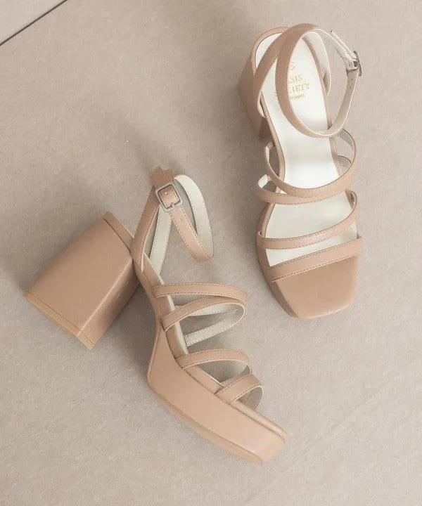 Womens Shoes Style No. Talia - Strappy Platform Heels