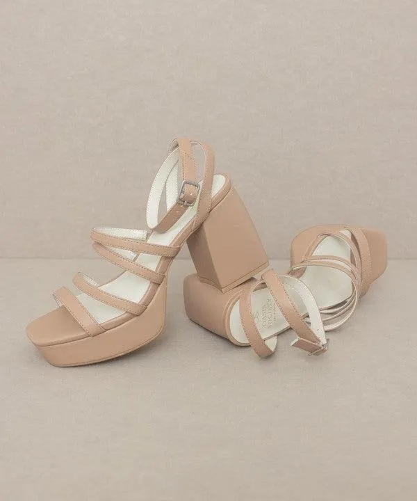 Womens Shoes Style No. Talia - Strappy Platform Heels