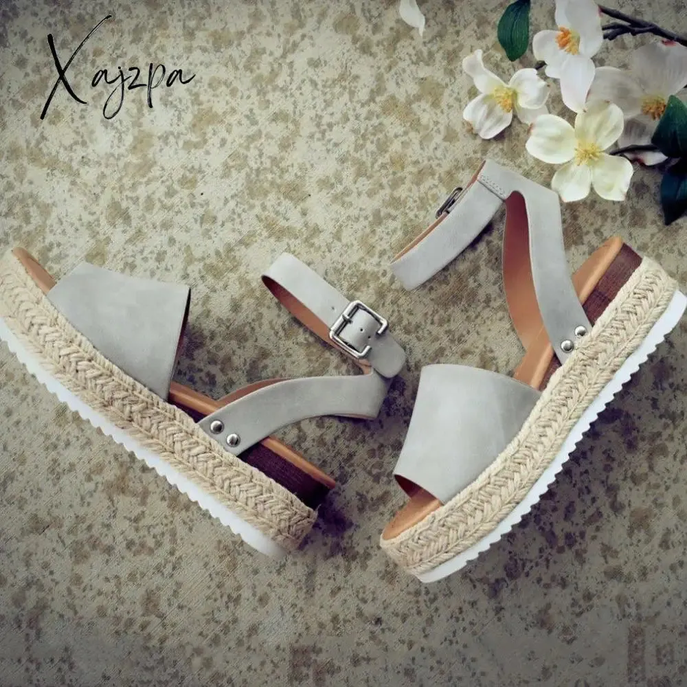 Xajzpa - Espadrille Platform Sandals