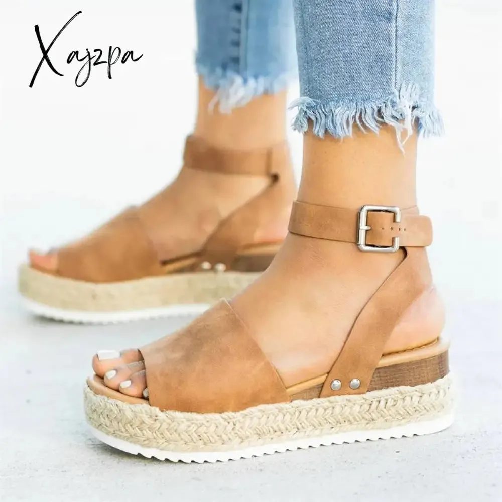 Xajzpa - Espadrille Platform Sandals